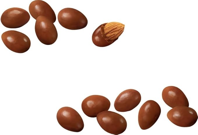 GLOSETTE Almonds Candy, Chocolatey Coated Almonds, Bite Sized, 18 x 42g/1.6 oz (Includes Ice Pack) Shipped from Canada