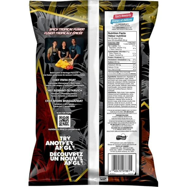 Doritos Spicy Tropical Fusion Flavoured Tortilla Chips, 210 g/7.4 oz (Shipped from Canada)