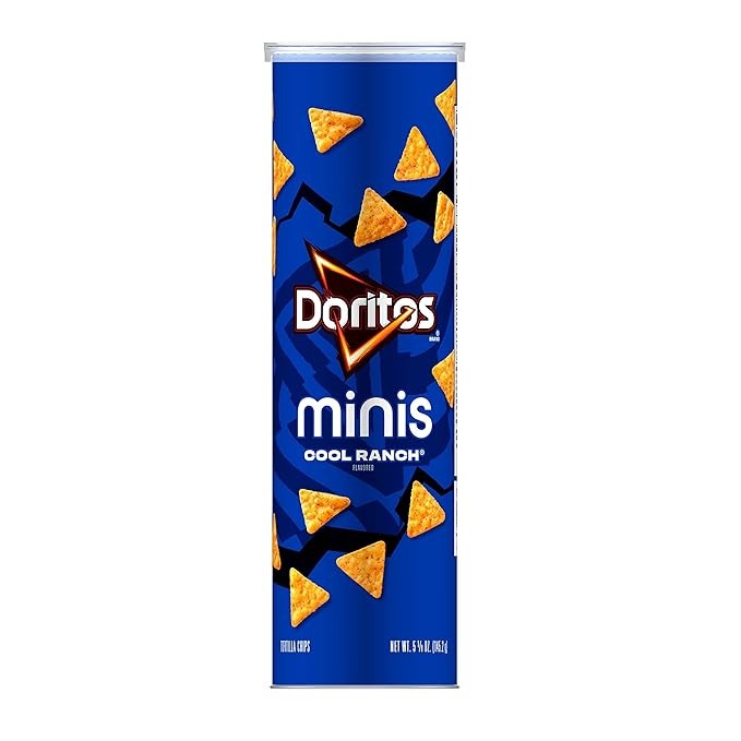 Doritos Minis, Cool Ranch Flavored Snack Chips, Mini Canister, 5.125 oz (Shipped from Canada)