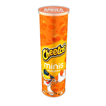 Cheetos Minis Cheddar Flavored Snack Chips Canister, 3.625 oz (Shipped from Canada)