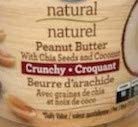 Great Value,Natural Crunchy Peanut Butter with CHIA Seeds & Coconut 500g/17.6oz (Shipped from Canada)