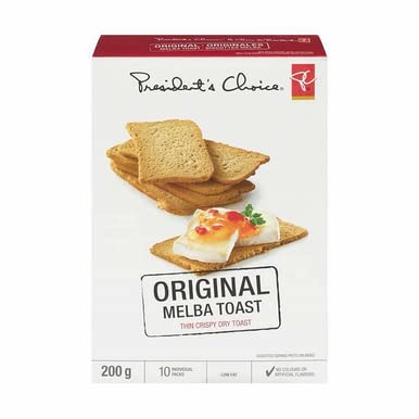President's Choice Original Melba Toast Crackers, 200g/7.05oz (Shipped from Canada)