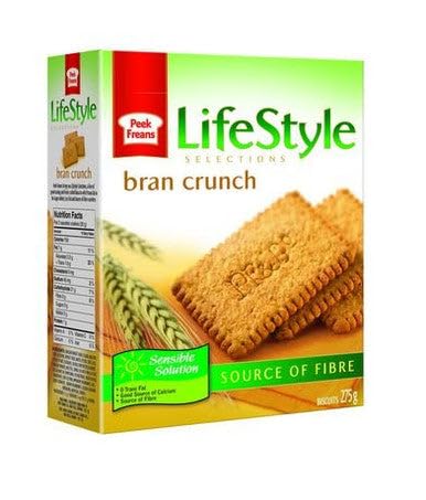 Peek Freans Lifestyle Bran Crunch Cookies front cover