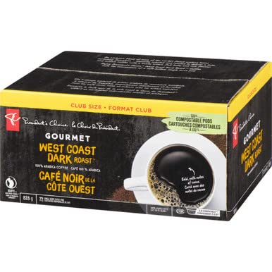 President's Choice Single Serve Keurig Pods Gourmet West Coast Dark Roast 825g/29.10oz (Shipped from Canada)