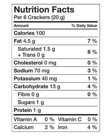 Ritz Low Sodium Crackers Nutrition Facts