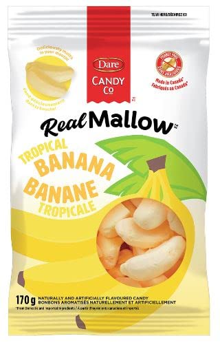 Dare Realmallow Marshmallow Bananas, 170g/6oz (Shipped from Canada)