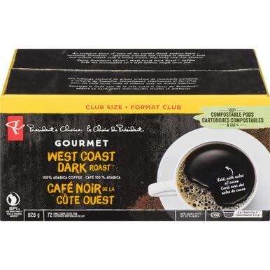 President's Choice Single Serve Keurig Pods Gourmet West Coast Dark Roast 825g/29.10oz (Shipped from Canada)