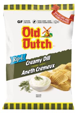 Old Dutch Creamy Dill Potato Chips front cover