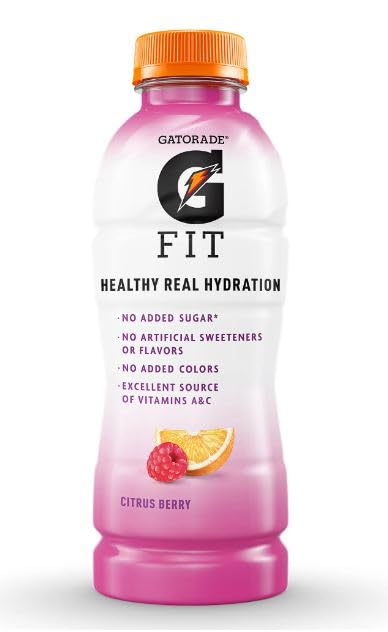 Gatorade G Fit Electrolyte Beverage Healthy Real Hydration  Citrus Berry 500ml/16.9 fl. oz. (Shipped from Canada)