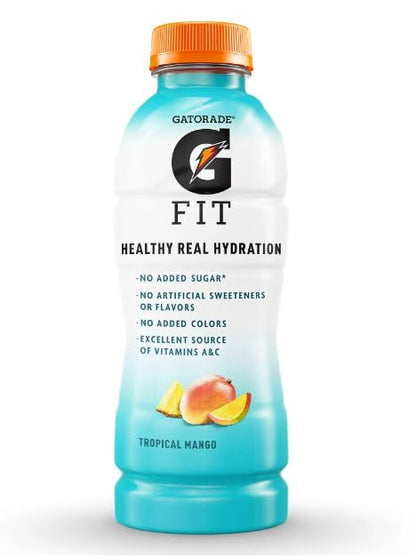 Gatorade G Fit Electrolyte Beverage Healthy Real Hydration Tropical Mango 500ml/16.9 fl. oz. (Shipped from Canada)