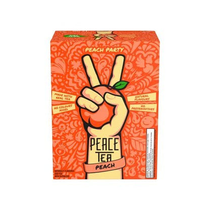 Peace Tea Iced Tea Peach, Case of 12 Cans, 341 mL/11 fl.oz (Shipped from Canada)