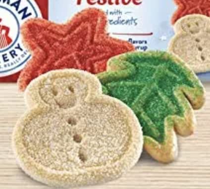 Voortman Holiday Assorted Festive Sugar Cookies 300g/10.5oz (Shipped from Canada)