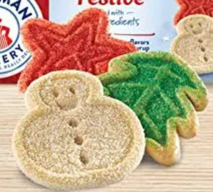 Voortman Holiday Assorted Festive Sugar Cookies 300g/10.5oz (Shipped from Canada)