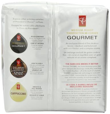 President's Choice Tassimo Gourmet Medium Roast, 123/4.3oz (Shipped from Canada)