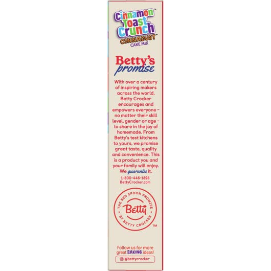 Betty Crocker Cinnamon Toast Crunch Cake Mix Bettys promise