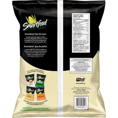 Smartfood White Cheddar Party Size back cover