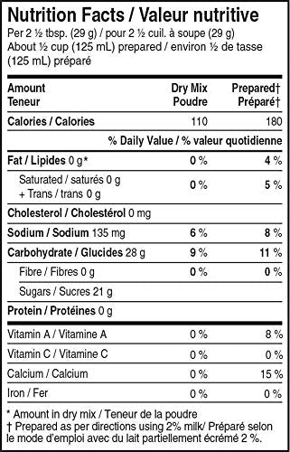 Dr. Oetker Shirriff Butterscotch Pudding Nutrition Facts