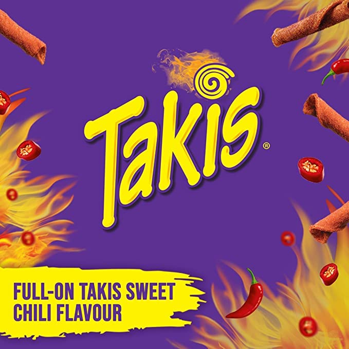 Takis Dragon Sweet Chili Rolled Tortilla Chips, 280g/9.8oz (Shipped from Canada)