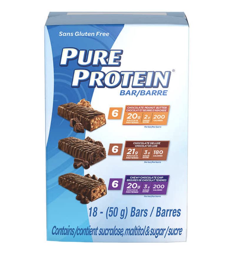 Pure Protein Variety Pack Chocolate Chip Deluxe Peanut Butter