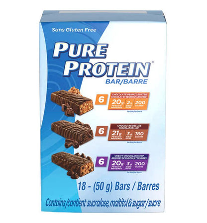 Pure Protein Variety Pack Chocolate Chip Deluxe Peanut Butter