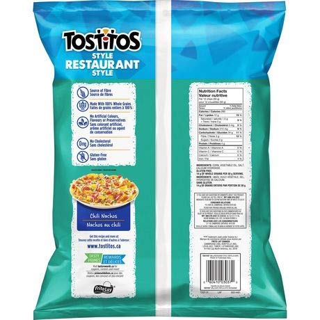 Tostitos Restaurant Style Tortilla Chips  back cover