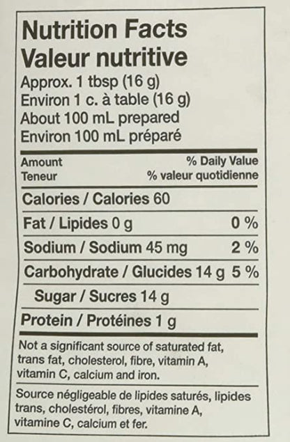 Jell-O Lime Jelly Powder Gelatin Mix Nutrition Facts