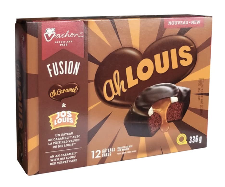 Vachon Fusion Ah Louis (Ah Caramel & Jos Louis) Snack Cakes 336g/11.9oz (Shipped From Canada)