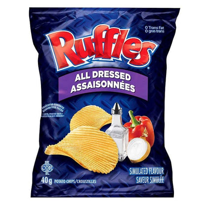 Ruffles All Dressed Chips Snack Bag pack of 1