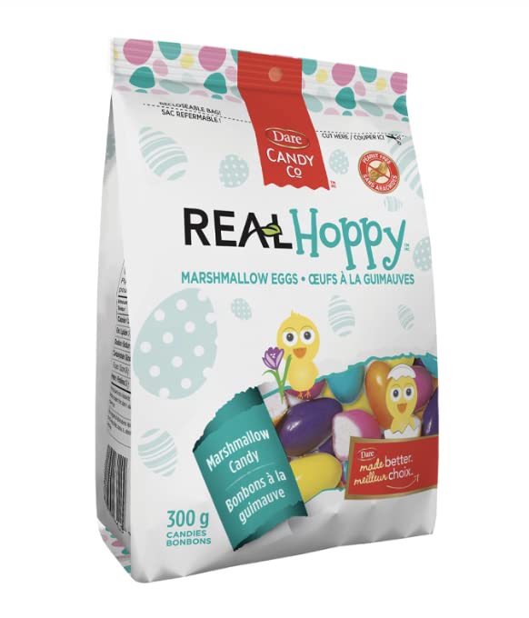 Dare Easter Marshmallow Eggs Real Hoppy Candy, 200g/7oz (Shipped from Canada)