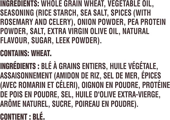 Triscuit Rosemary & Olive Oil Crackers Ingredients