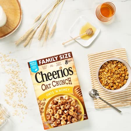 Cheerios Oat Crunch Oats & Honey Cereal 1