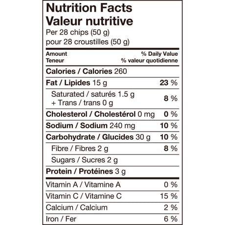 Miss Vickies Honey Dijon Potato Chips Nutrition Facts