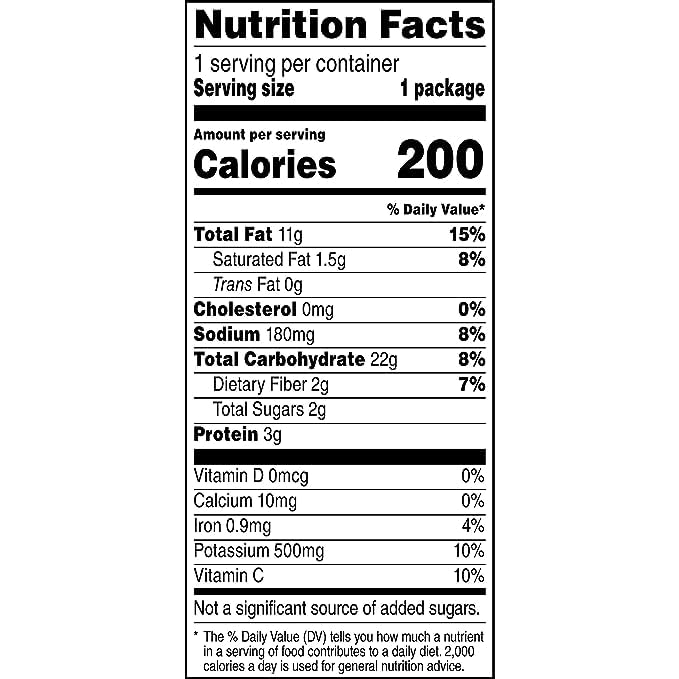 Miss Vickies Jalapeno Potato Chips  Nutrition Facts