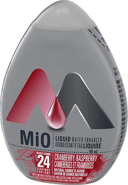 MiO Cranberry Raspberry Liquid Water Enhancer 48mL/1.6 fl. oz. (Shipped from Canada)