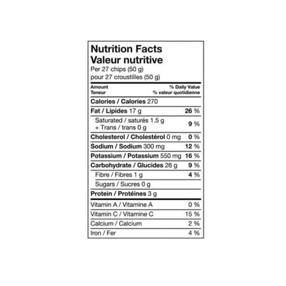 Lays Dill Pickle Potato Chips Family Bag Nutritional Facts