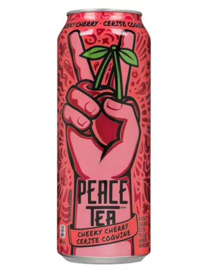 Peace Tea Cheeky Cherry cans 695ml/23.5fl.oz (Pack of 12) Shipped from Canada