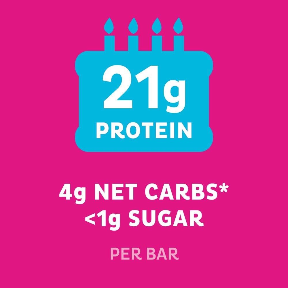 Quest Birthday Cake Protein Bars, 4 x 60g/8.4oz Shipped from Canada