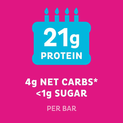 Quest Birthday Cake Protein Bars, 4 x 60g/8.4oz Shipped from Canada