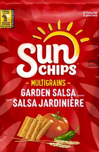 Sunchips Multigrain Garden Salsa Chips Snack Bag 40g/1.4oz (Shipped from Canada)