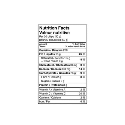 Ruffles Flamin' Hot Bar-B-Q Potato Chips Nutritional Facts