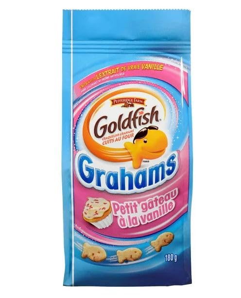 Pepperidge Farm Goldfish Vanilla Cupcake Grahams, 180g/6.3oz (Shipped from Canada)