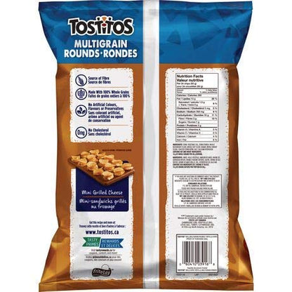 Tostitos Multigrain Rounds Tortilla Chip Party Size back cover