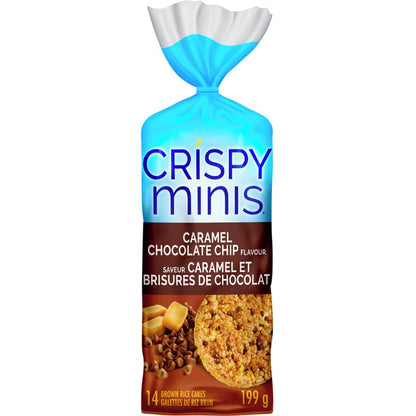 Quaker Crispy Minis Caramel Chocolate Chip Flavour Large Brown Rice Cakes 199g/7oz (Shipped from Canada)