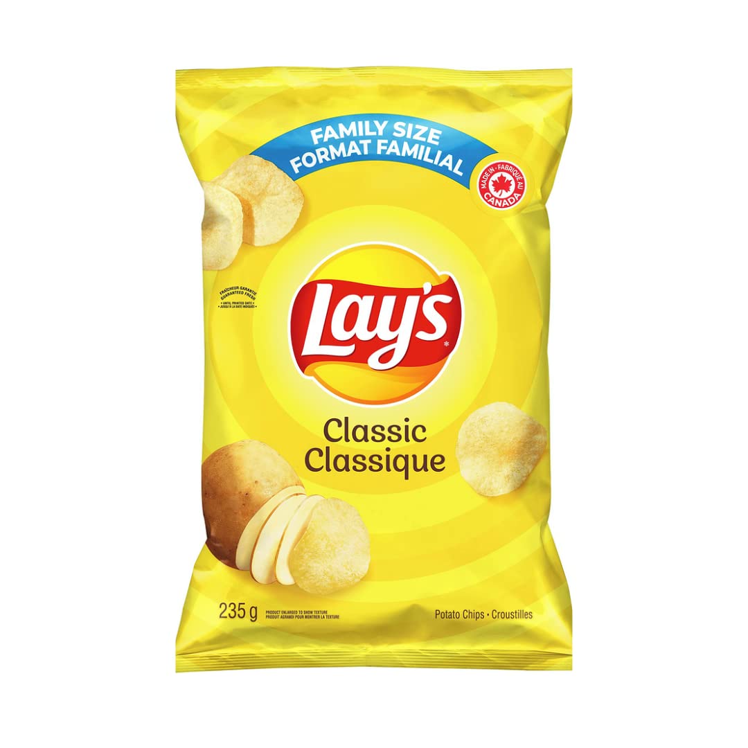 Lays Classic Potato Chips Family Bag front cover