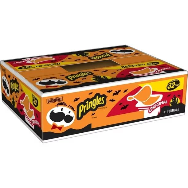 Pringles Halloween Original Potato Chips, 32x19g/0.6oz (Shipped from Canada)