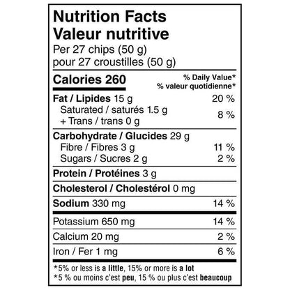 Miss Vickies All Dressed Up Chips Nutrition Facts