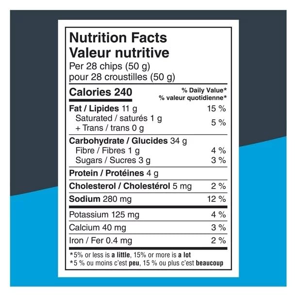 PopCorners White Cheddar Nutrition Facts