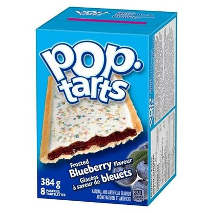 Kellogg's Pop-Tarts toaster pastries, Frosted Blueberry, 8 pastries, 384g/13.5oz (Shipped from Canada)