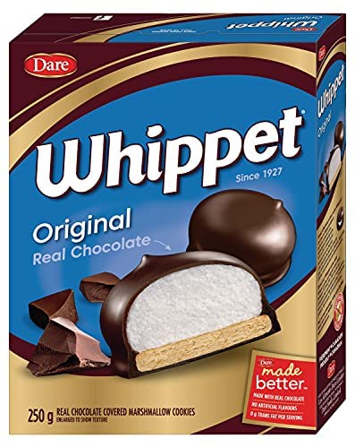 Dare Whippet Original Chocolate Covered Marshmallow Cookies front cover