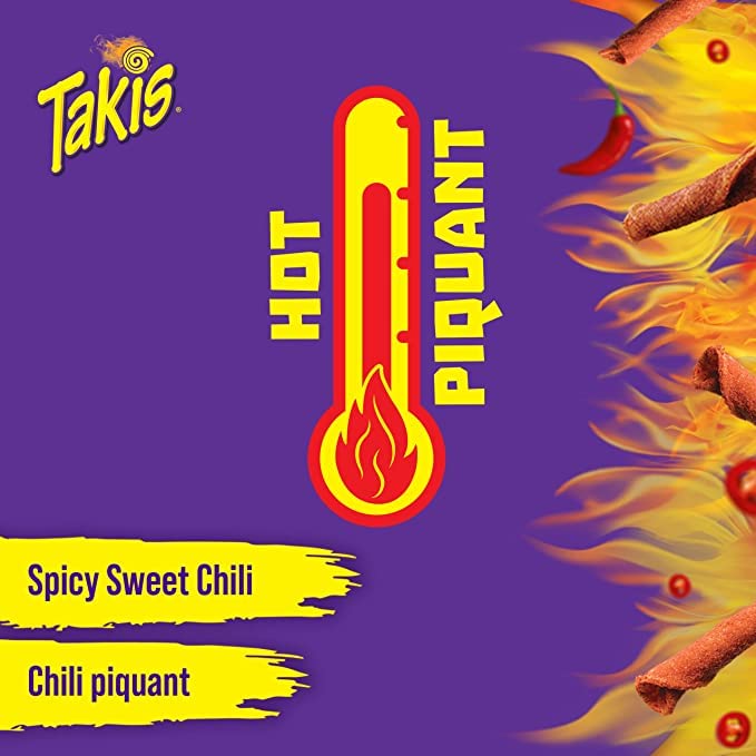 Takis Dragon Sweet Chili Rolled Tortilla Chips, 280g/9.8oz (Shipped from Canada)